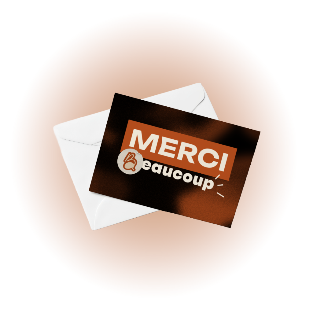 Carte de remerciement 