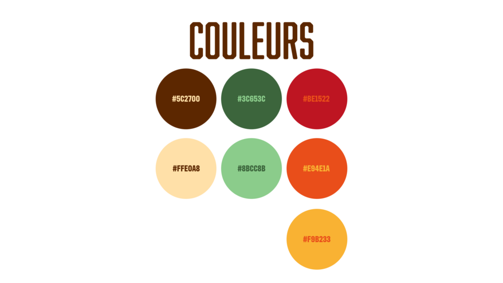 Palettes de couleurs de Groove Grill