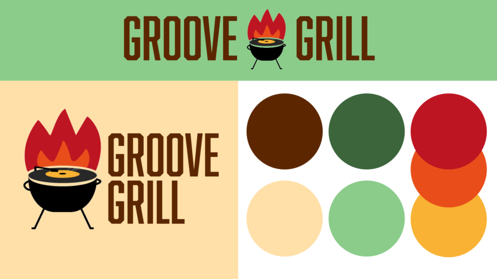 Identité visuelle Groove Grill